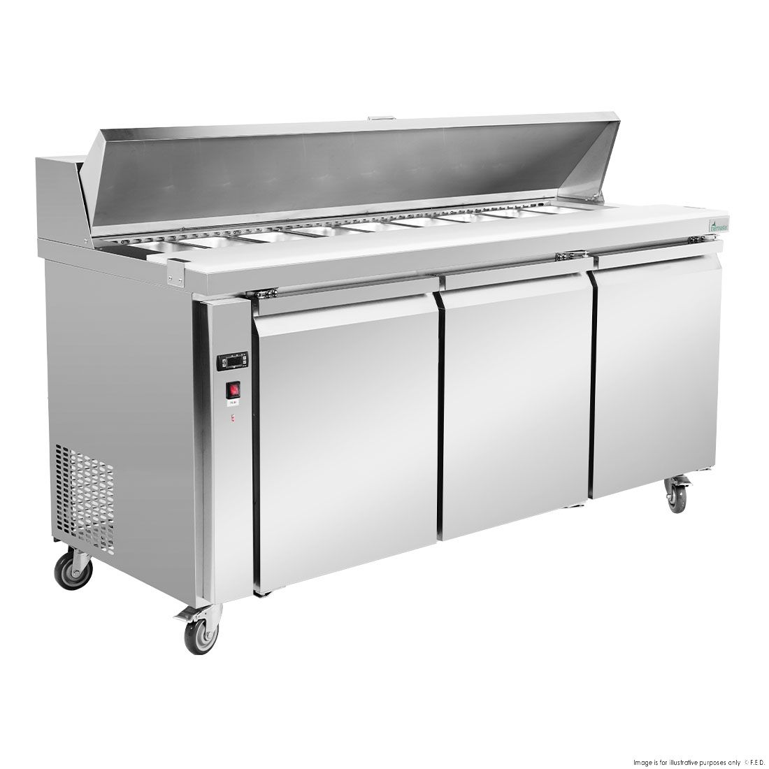 Thermaster Three Large Door Sandwich Bar SLB180