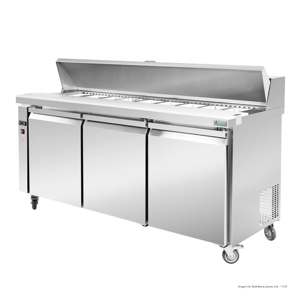 Thermaster Three Large Door Sandwich Bar SLB180