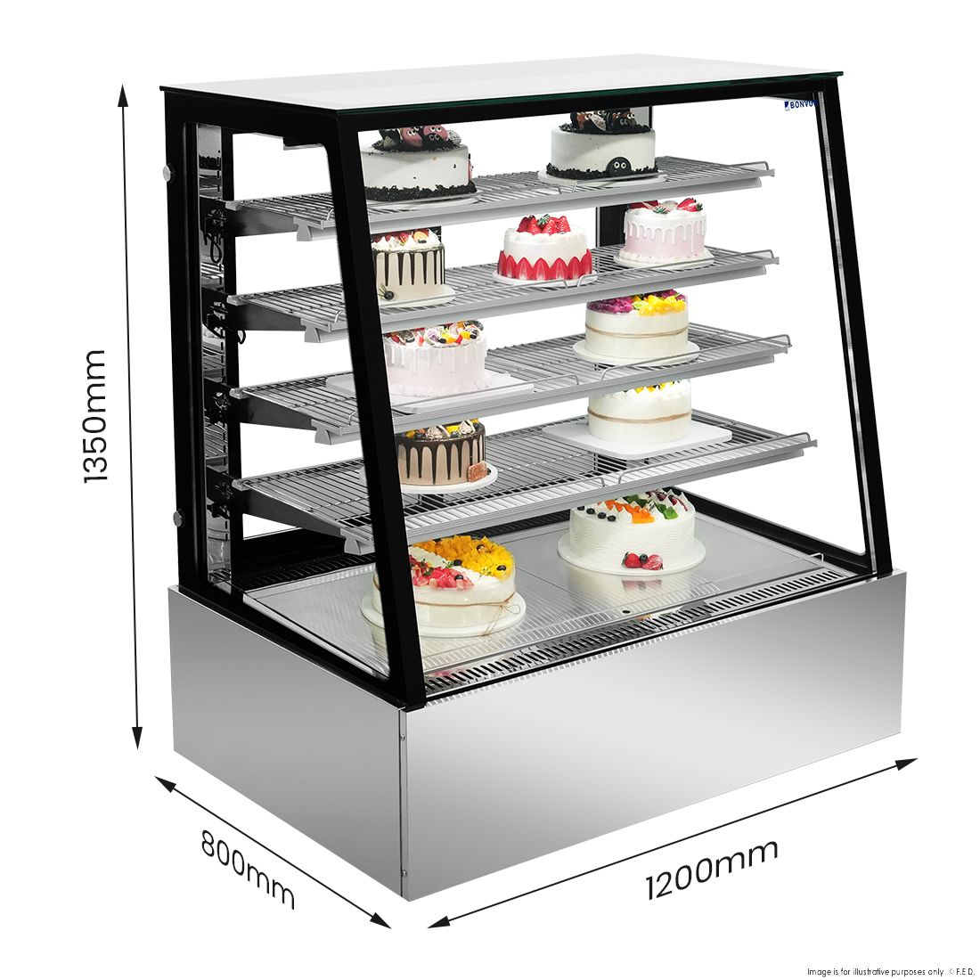 Bonvue Deluxe Chilled Display Cabinet SLP840C