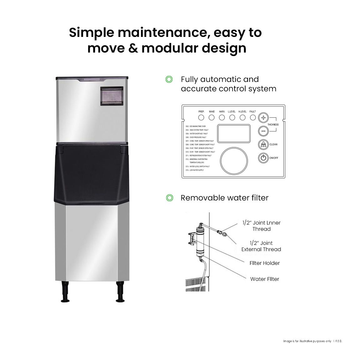 Blizzard Professional Ice Maker SN-145C