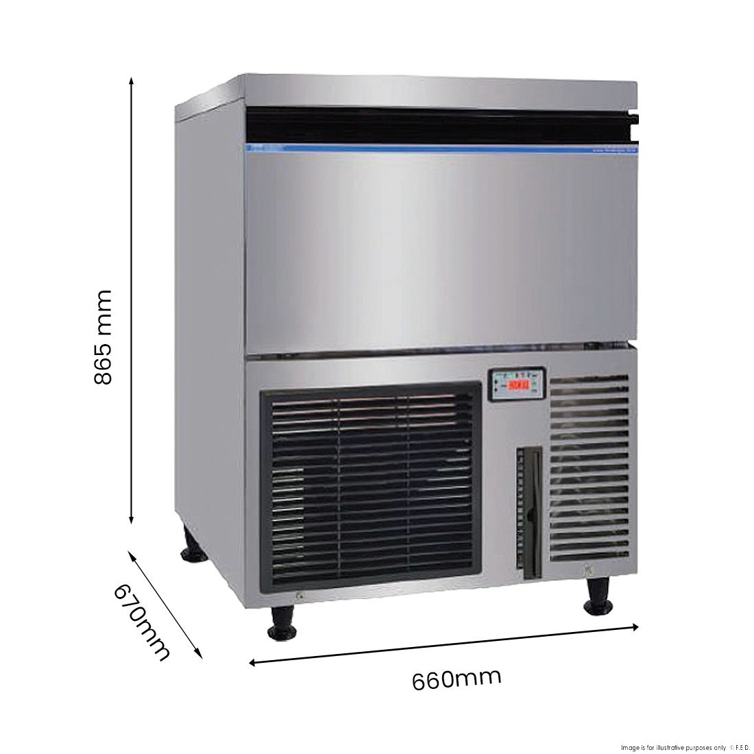 Blizzard Premium Under-Counter Ice Maker Large Cube Ice - SN-200P