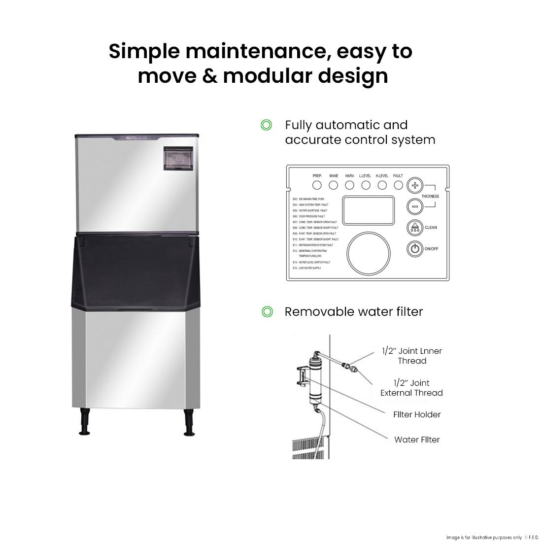 Blizzard Professional Ice Maker SN-280C