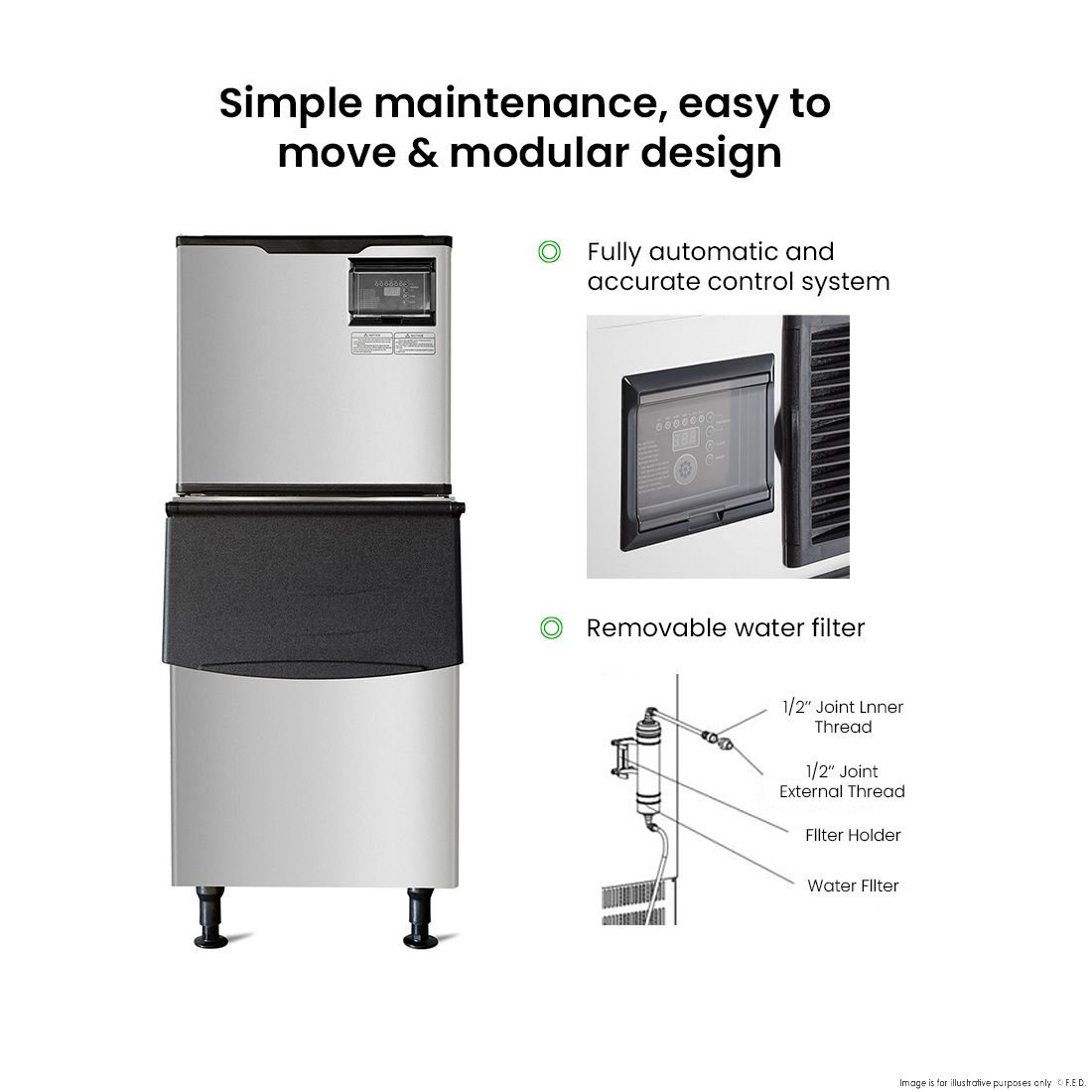 Blizzard Air-Cooled Ice Maker SN-420P