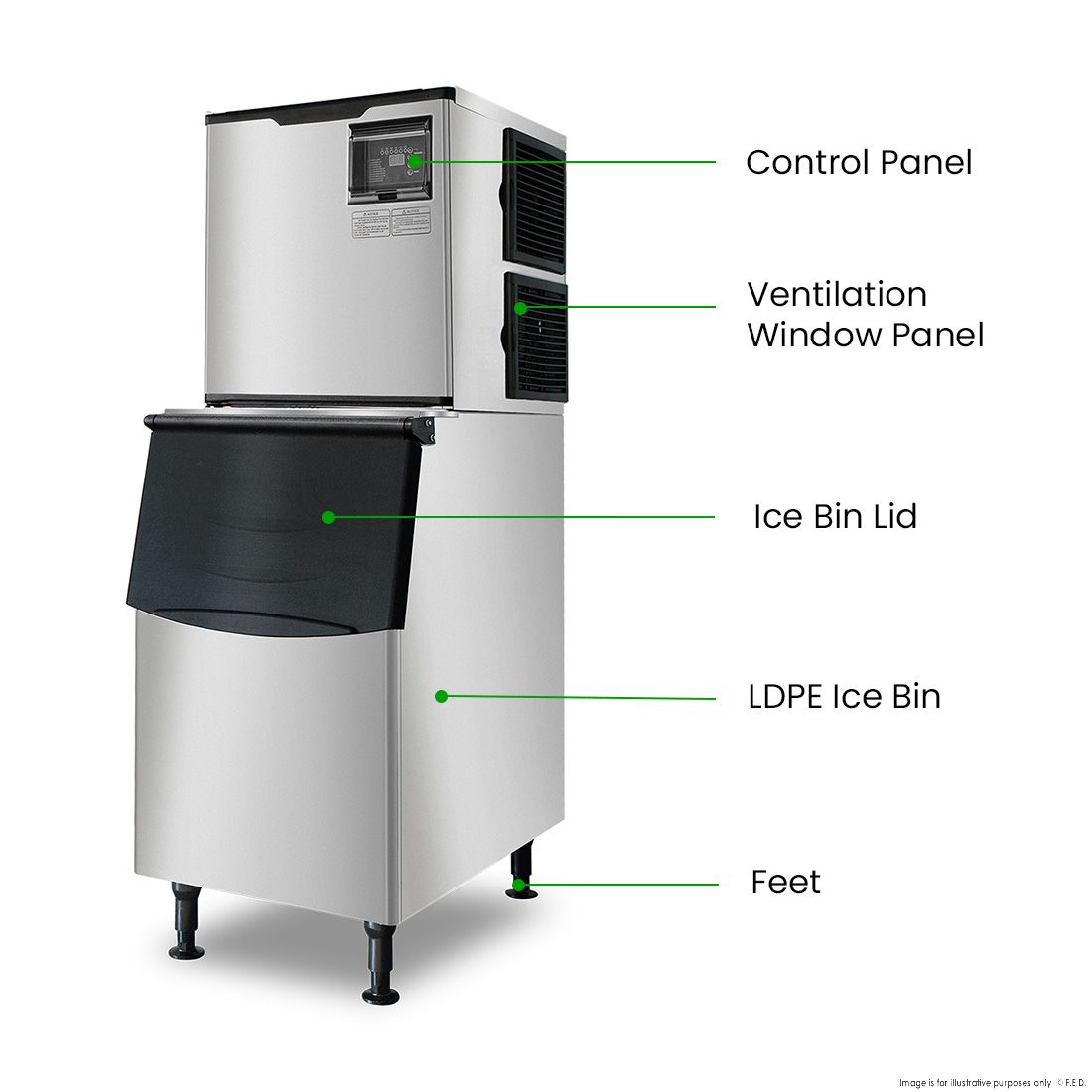Blizzard Air-Cooled Ice Maker SN-500P