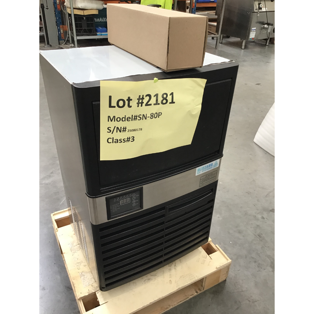 CLEARANCE - Blizzard Under Bench Ice Maker Air Cooled - SN-80P-NSW2181