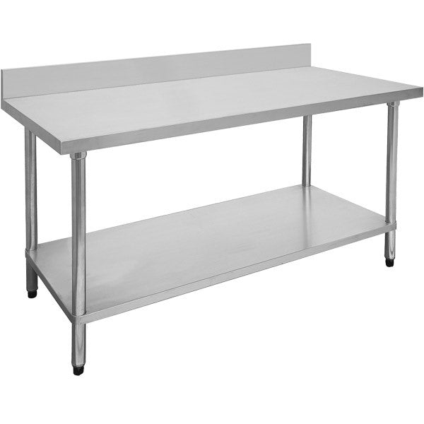 Modular Systems Eco 304 Stainless Steel Table With Splashback 600X600X900 0600-6-WBB