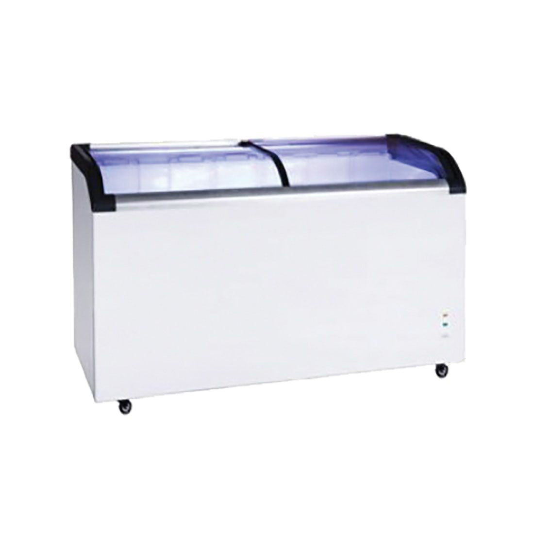 CLEARANCE - Thermaster two glass sliding lids chest freezer with castors - ST445-NSW2169