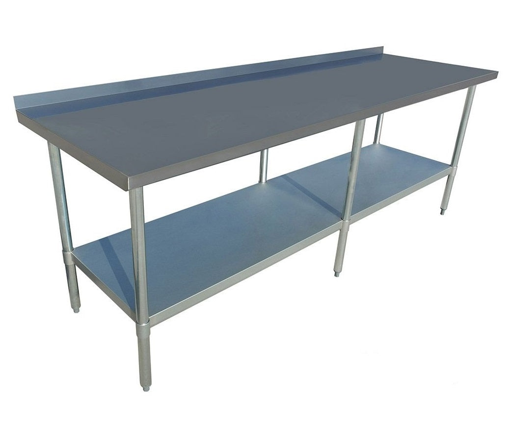 Modular Systems Economic Stainless Steel Table with Splashback