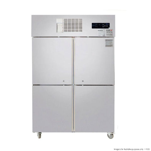 2NDs: TROPICAL Thermaster 4 x Half door SS Fridge SUC1000-NSW1670