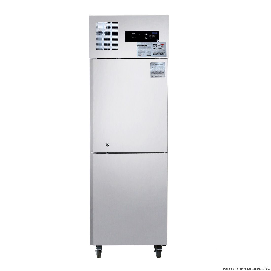 Thermaster Tropical 2 X ½ Door Ss Fridge SUC500