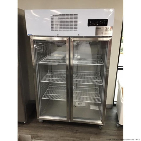 2NDs: Thermaster Double Door Upright Display Fridge - SUCG1000-VIC526