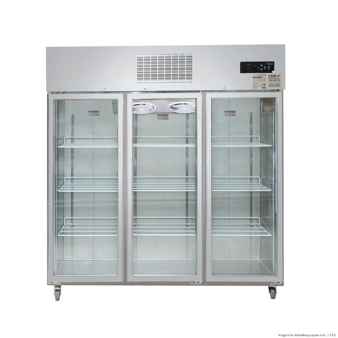 Thermaster Three Door Upright Display Fridge SUCG1500