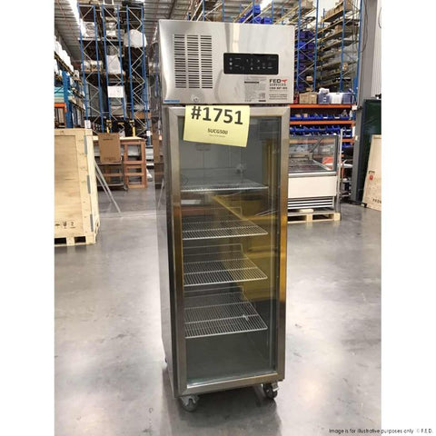 CLEARANCE - Thermaster Single Door Upright Display Fridge SUCG500-NSW1751