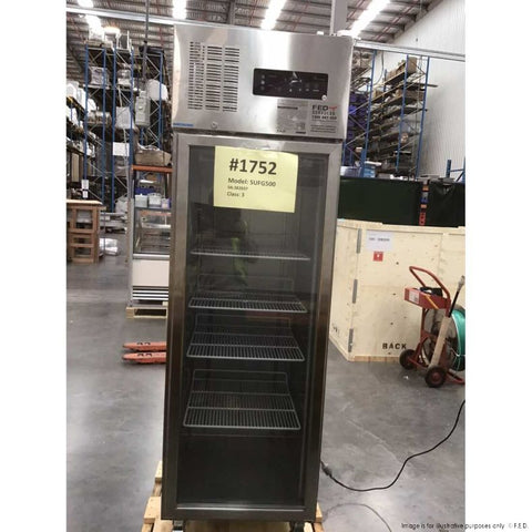 CLEARANCE - Thermaster Single Door Upright Display Fridge SUCG500-NSW1752