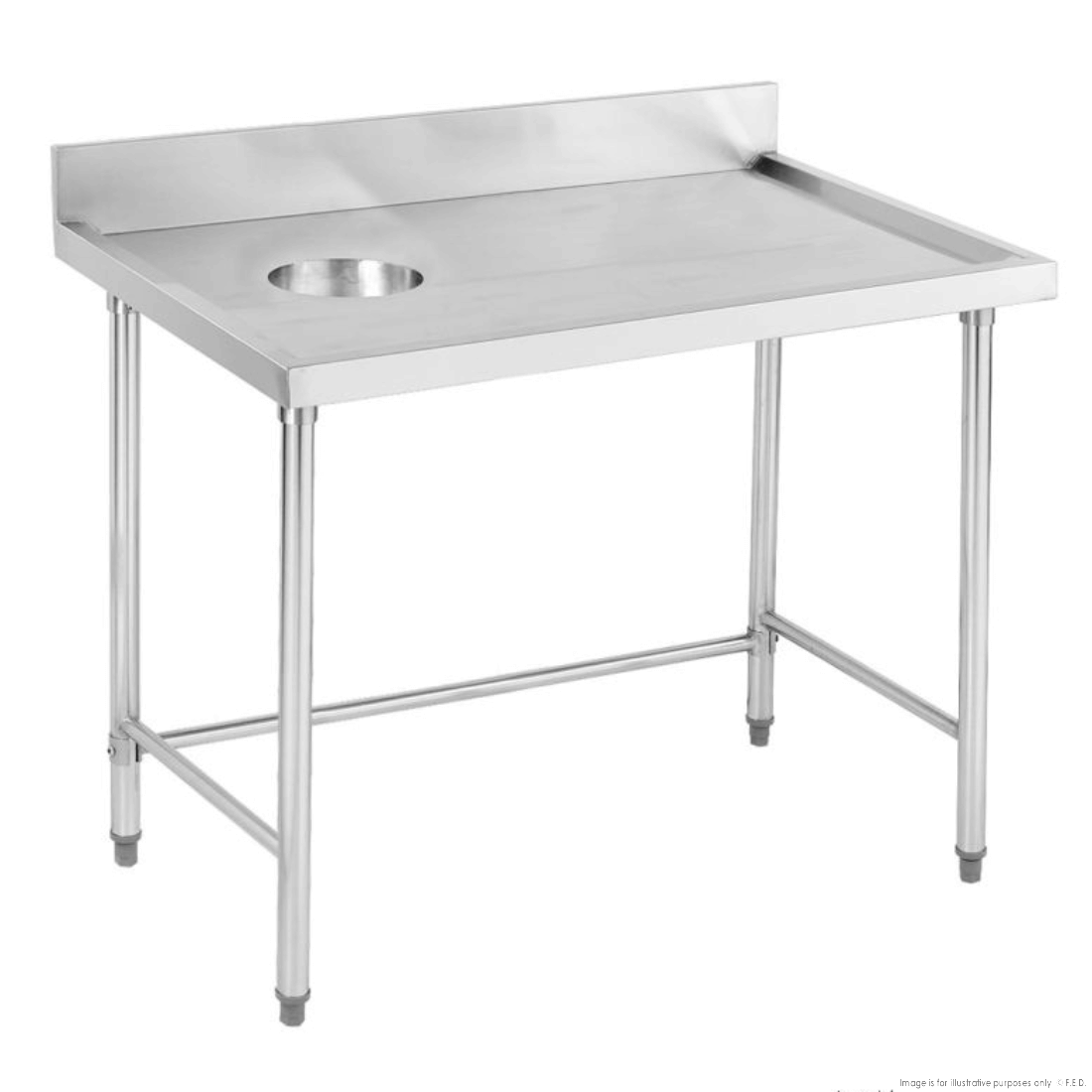 Modular Systems Modular System High Quality Stainless Steel Bench With Splashback SWCB-7-1200L