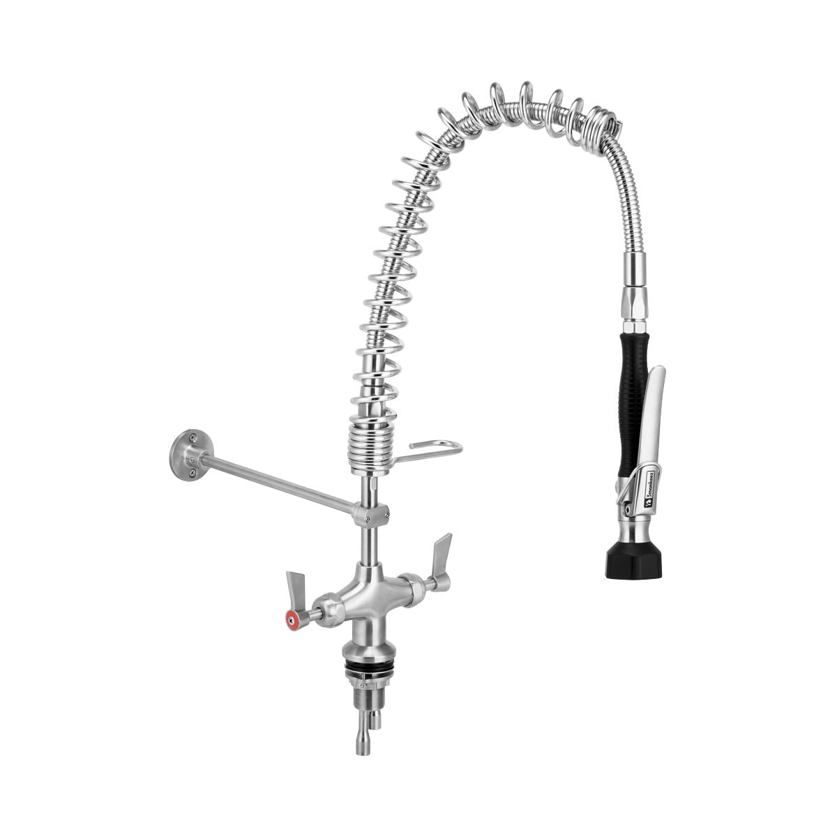 Compact Stainless Steel Dual Hob Mounted Pre Rinse Unit - T-3M53007-C