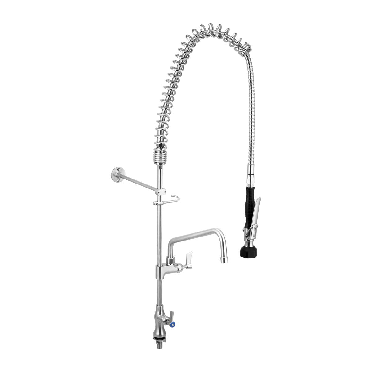Stainless Steel Single Bench Mount Pre-Rinse with 12" Pot Filler - T-3M53112