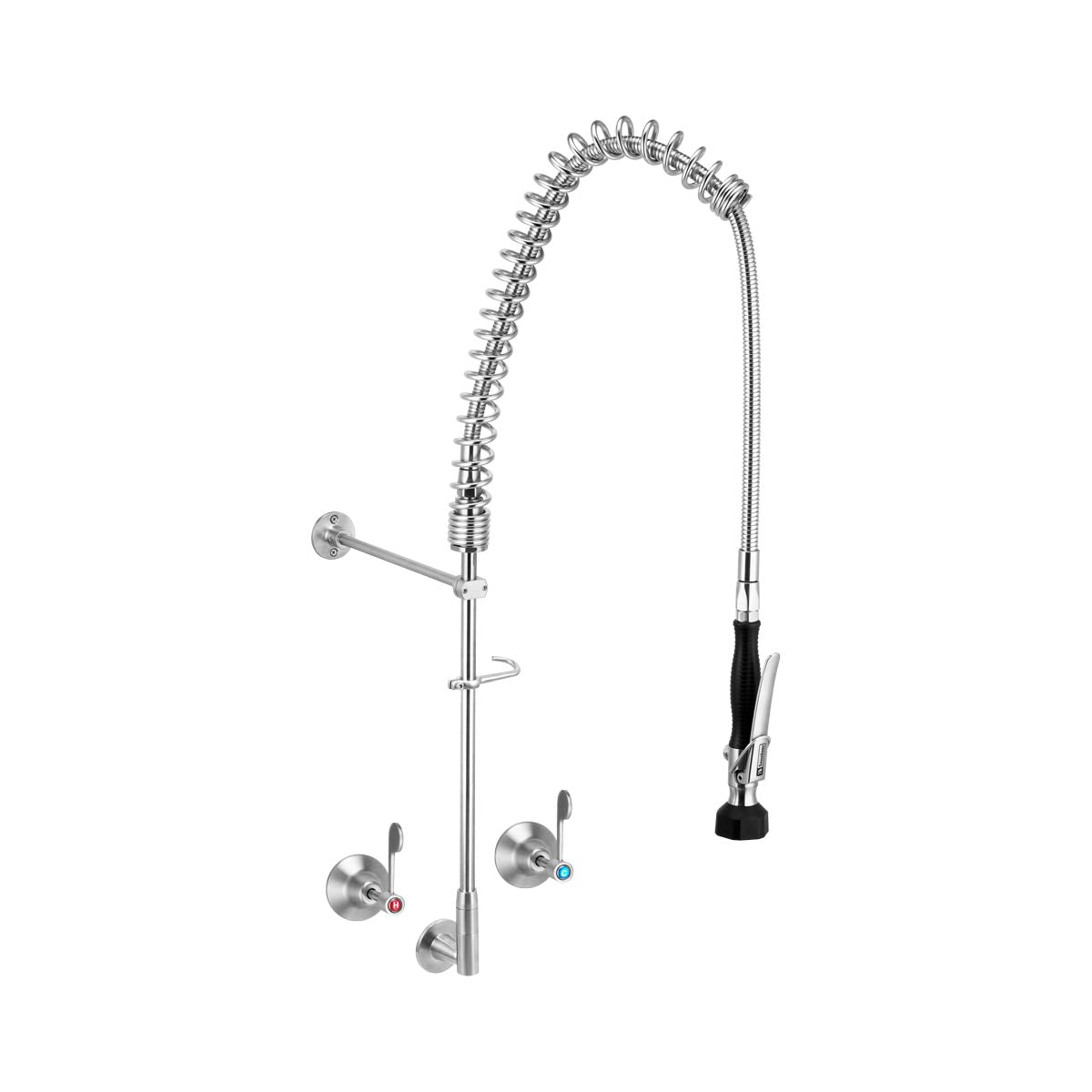 3Monkeez Stainless Steel Wall Stops And Elbow Pre Rinse Unit - T-3M53810