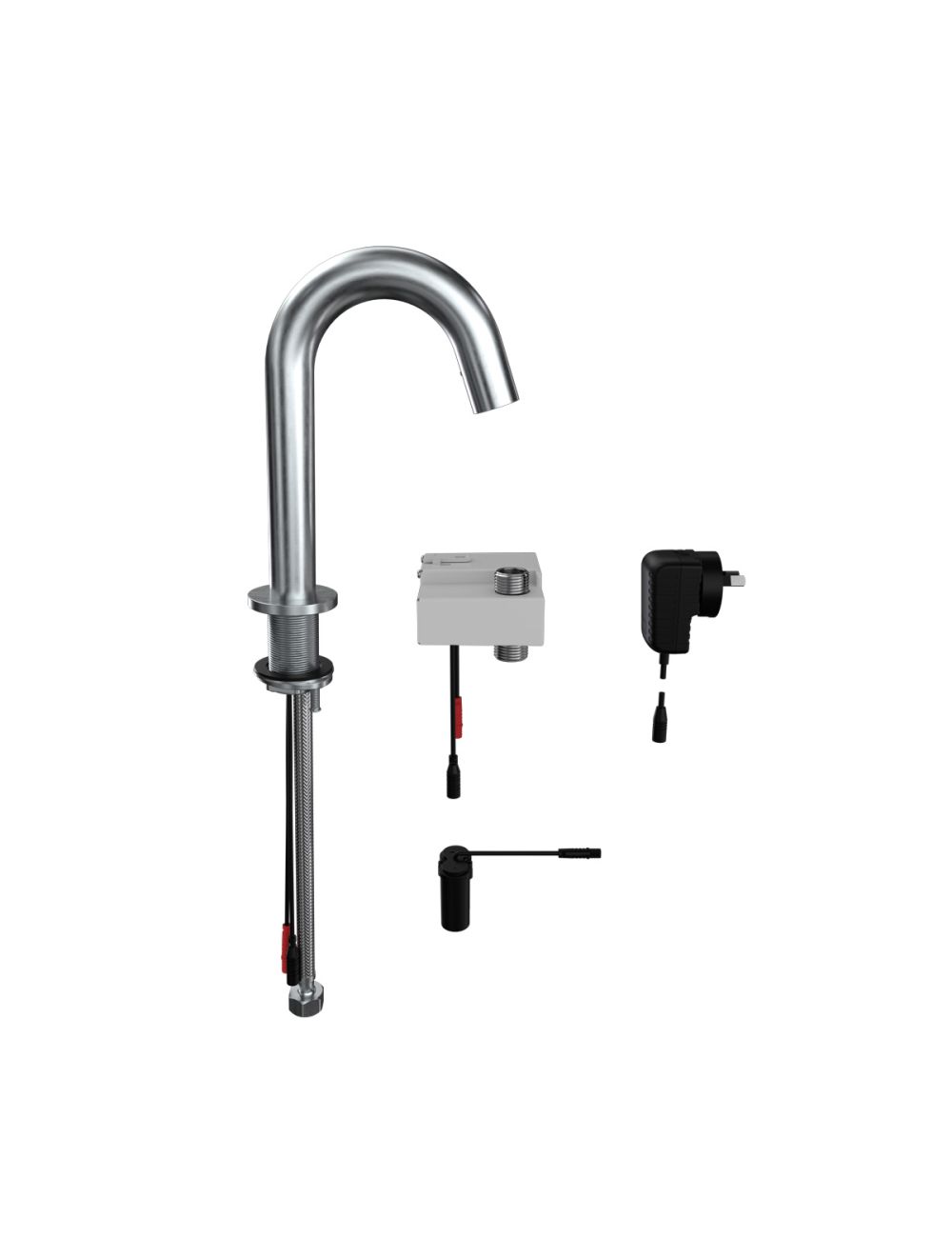 3Monkeez Gooseneck Hob Mounted Infrared Sensor Tap - Mains Operated