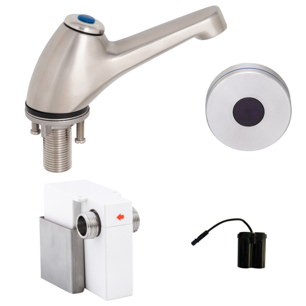 3Monkeez Pillar Tap with Hob-Mount Sensor Battery Operated - T-3MSS-PTSB