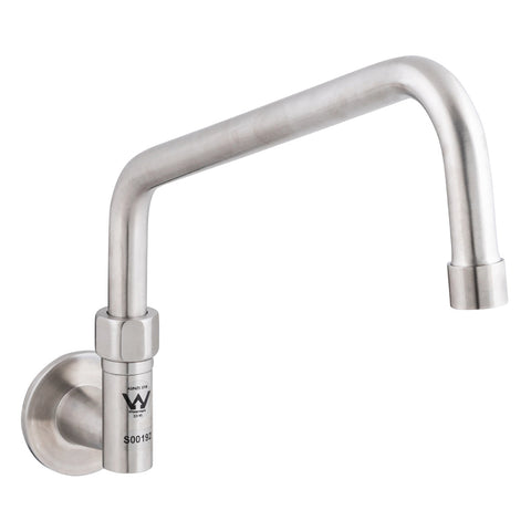 3Monkeez Stainless Steel Wall Elbow and Spout - 12" Spout