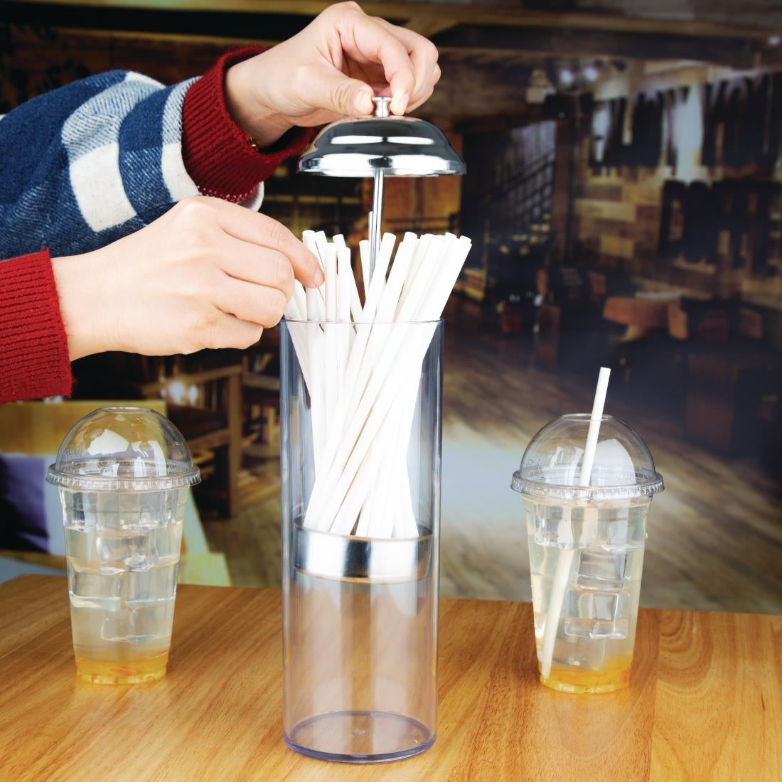 Olympia Plastic Straw Dispenser - T267
