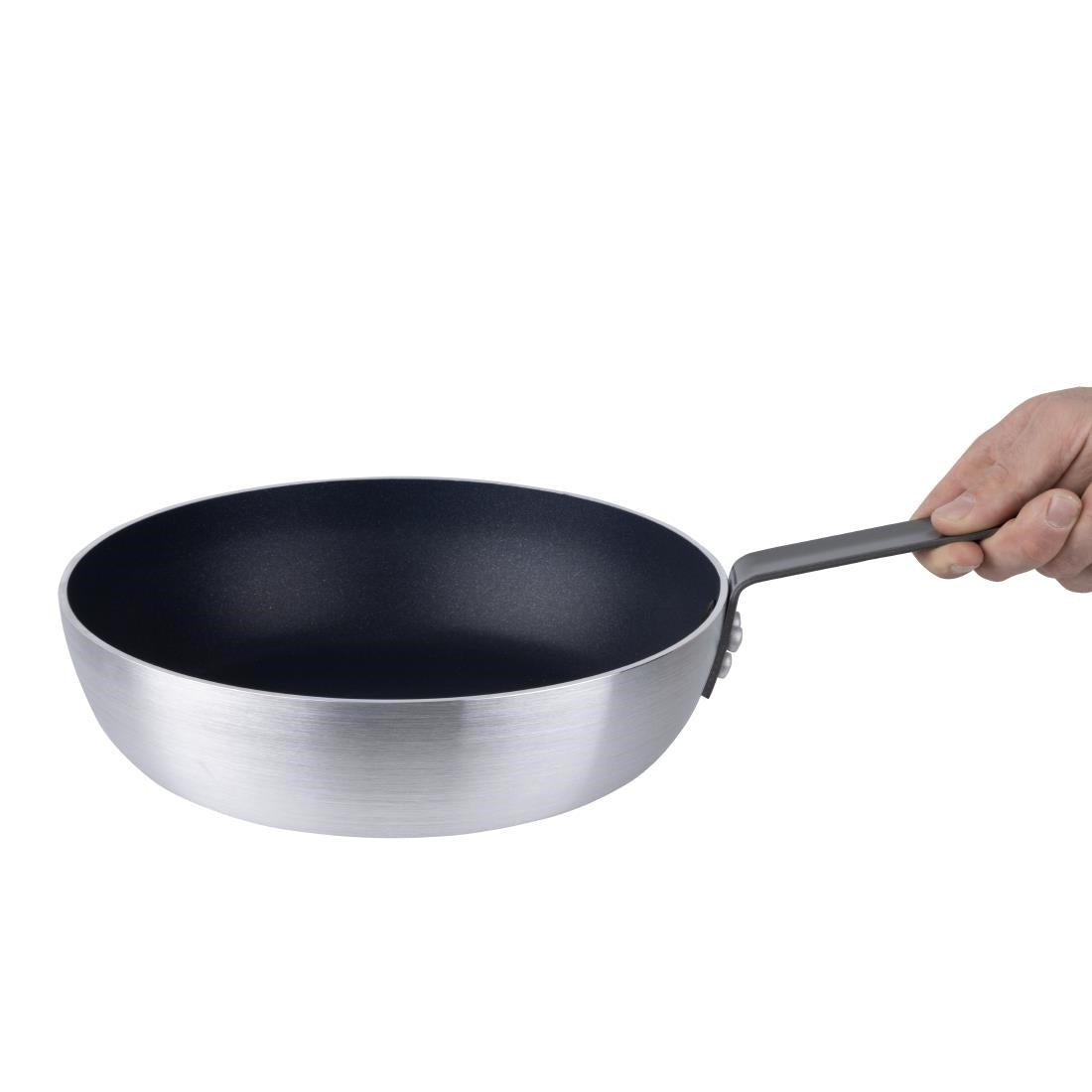 Vogue Aluminium Non-Stick Flared Induction Sauté Pan 28cm - HT985