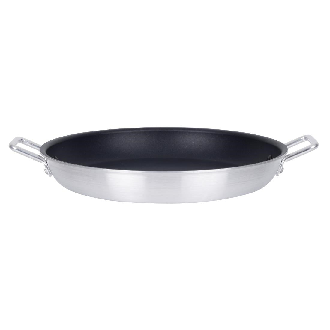 Vogue Aluminium Non-Stick Teflon Paella Pan 450mm - T369