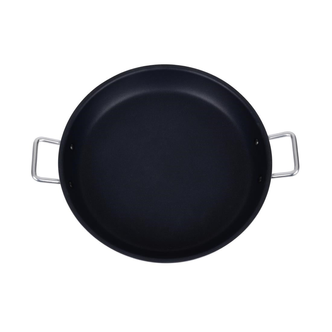 Vogue Aluminium Non-Stick Teflon Paella Pan 450mm - T369