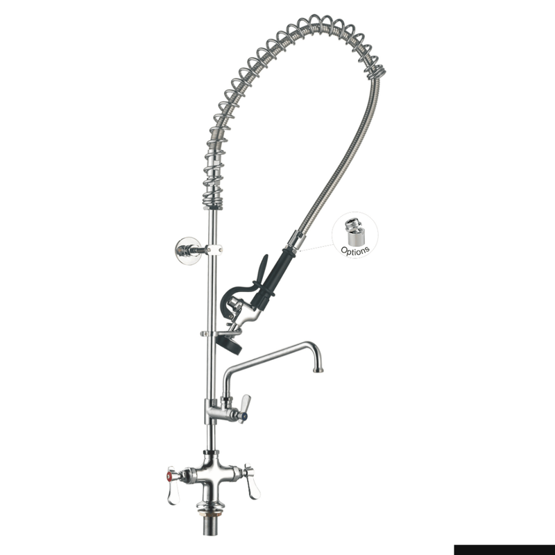 Sunmixer Pre Rinse Unit with Add-on faucet and 305mm Swing Nozzle T98001-2