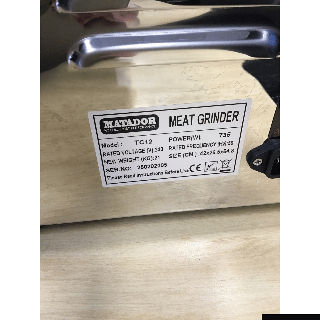 2NDs: Matador Heavy Duty Meat Mincer - TC12-QLD372