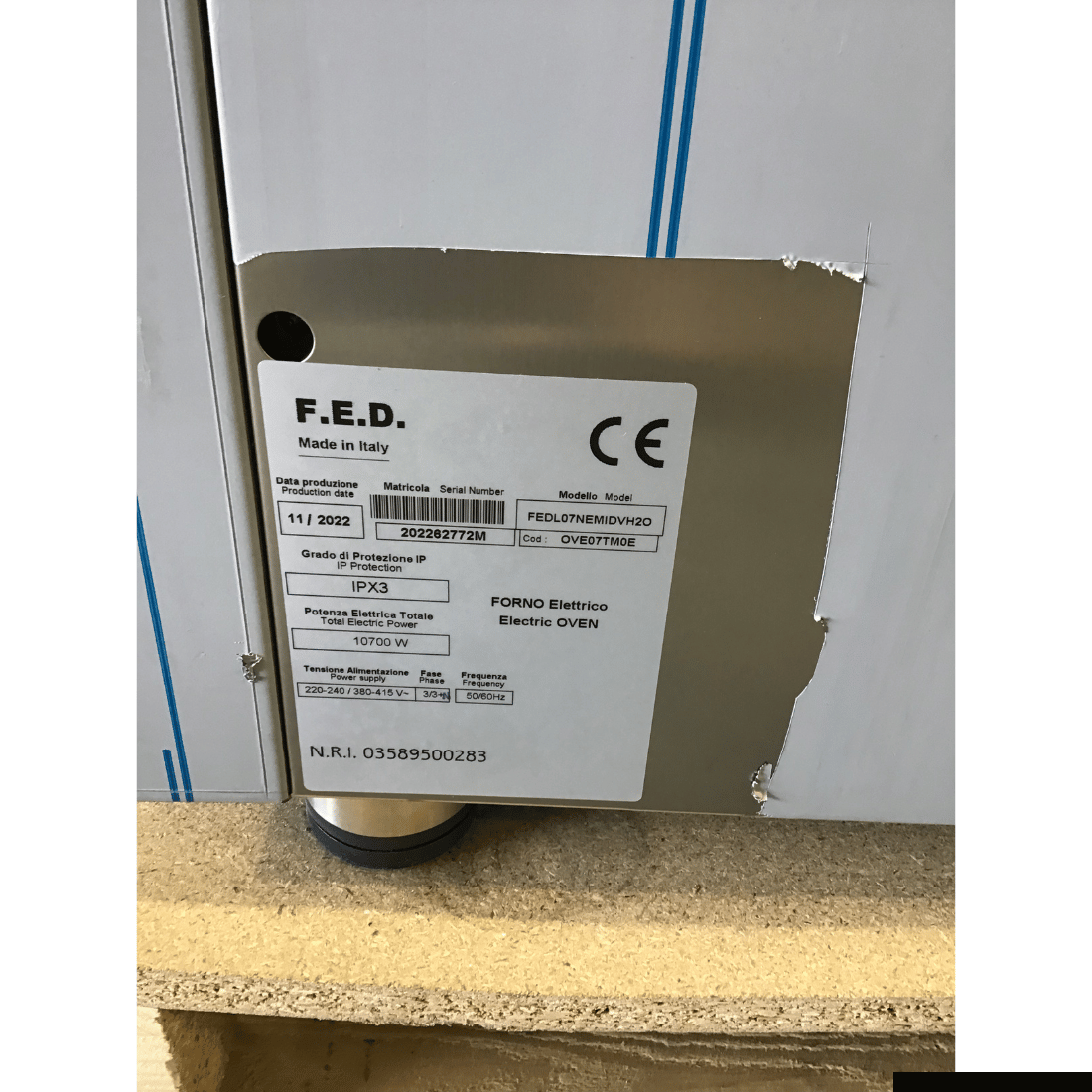 Ex-Showroom: Tecnodom Nerone MID Digital 7 Tray Combi Oven - TD-7NE-QLD369