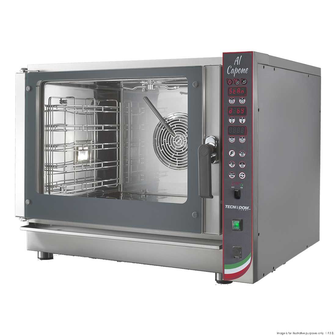 CLEARANCE - TECNODOM Nerone CL Digital 5 Tray Combi Oven - TDC-5VH-VIC977