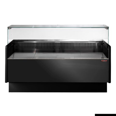 Serie MR Black 1520mm Wide Deli Display with Storage and Castors TDMR-0915B