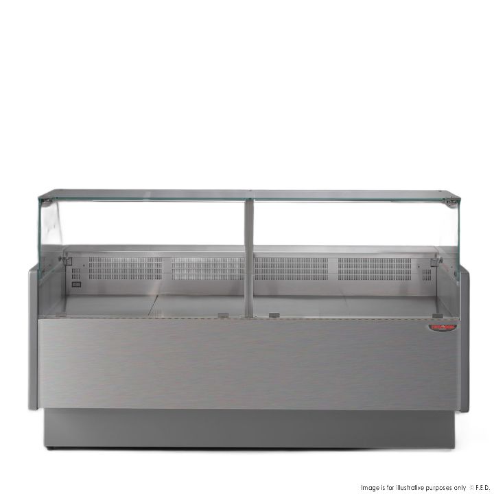 TECNODOM by FHE Serie Mr 2000Mm Wide Deli Display With Storage And Castors TDMR-0920