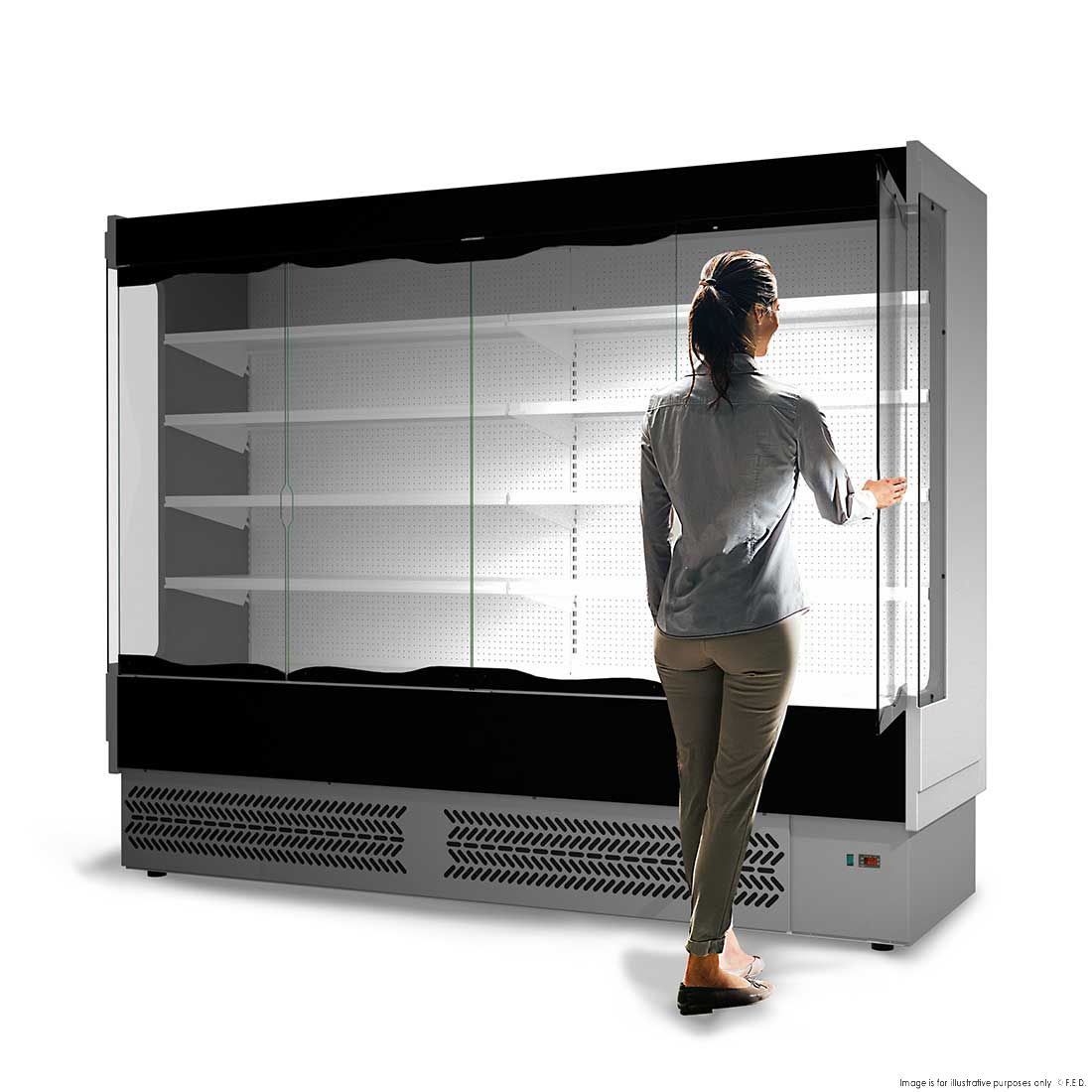 TECNODOM by FHE Vulcano Supermarket 4 Door Open Display