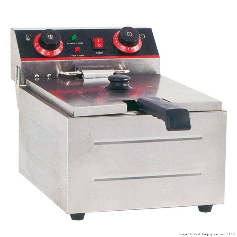 Ex-Showroom: Electmax Single Tank Electric Benchtop Fryer - TEF-101KW-VIC651