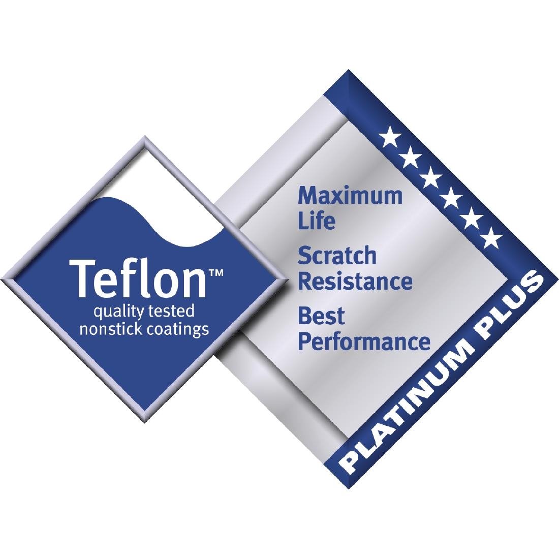 Vogue Aluminium Non-stick Teflon Platinum Plus Sauté Pan - 240mm - HT986