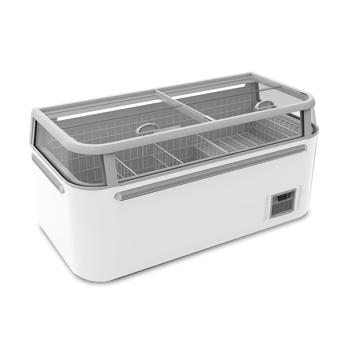 2NDs: Thermaster Supermarket Island Freezer with Glass Sliding Lids ZCD-E185G-VIC514