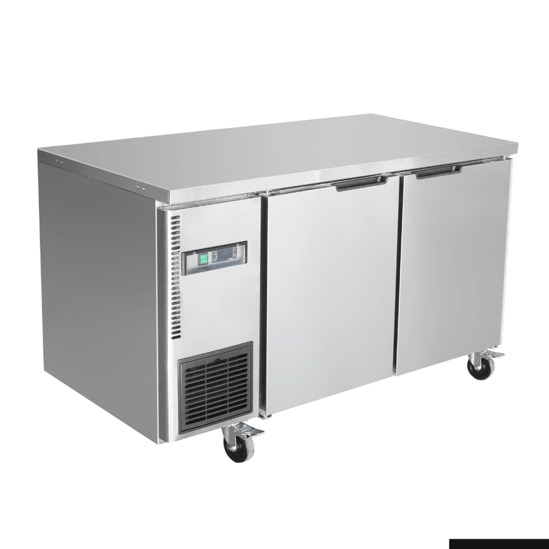 Thermaster Stainless Steel Double Door Workbench Freezer TL1200BT