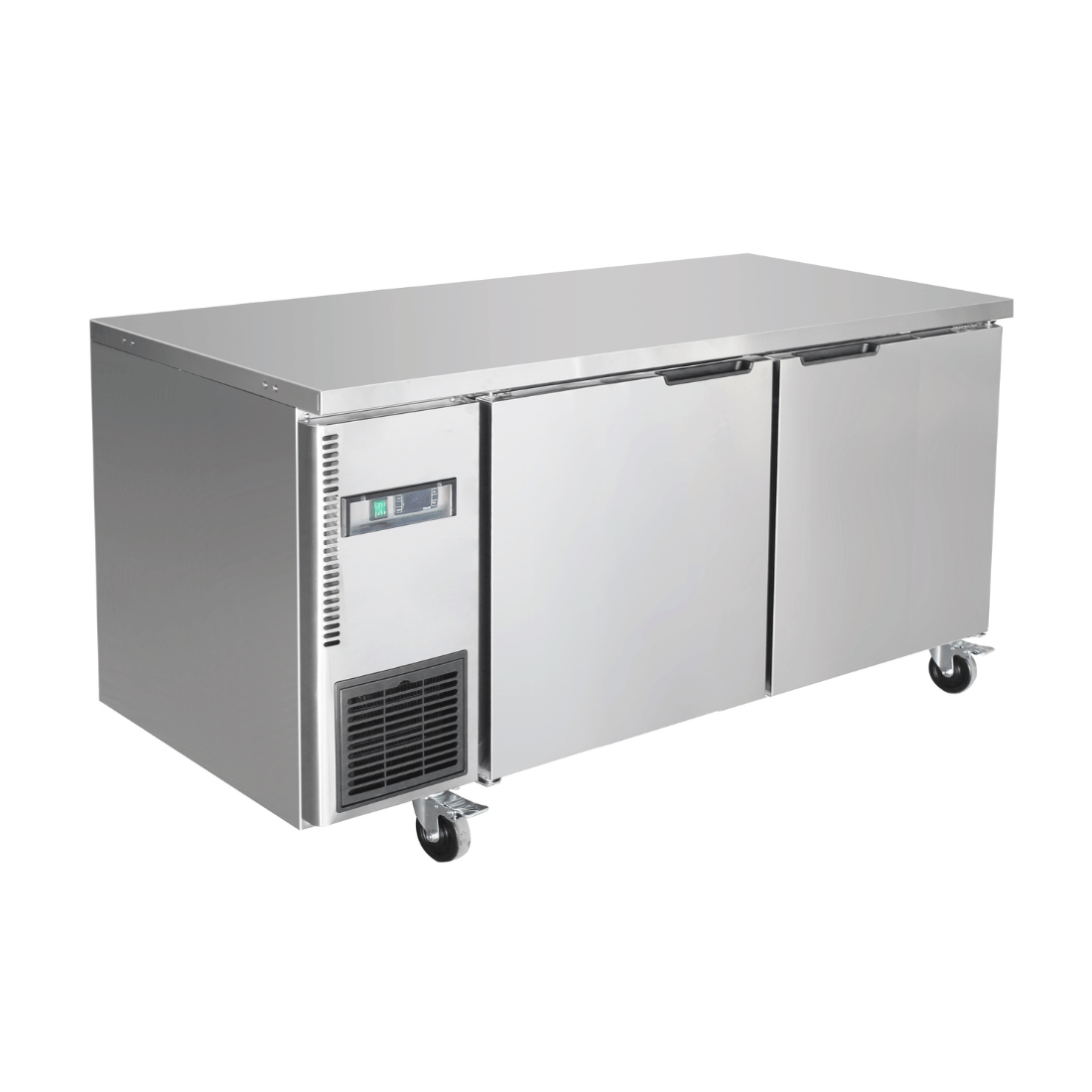 CLEARANCE - Thermaster Stainless Steel Double Door Workbench Freezer - TL1500BT-VIC1098