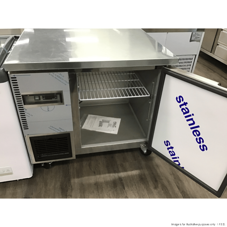 2NDs: Thermaster Stainless Steel Single Door Workbench Fridge - TL900TN-VIC712