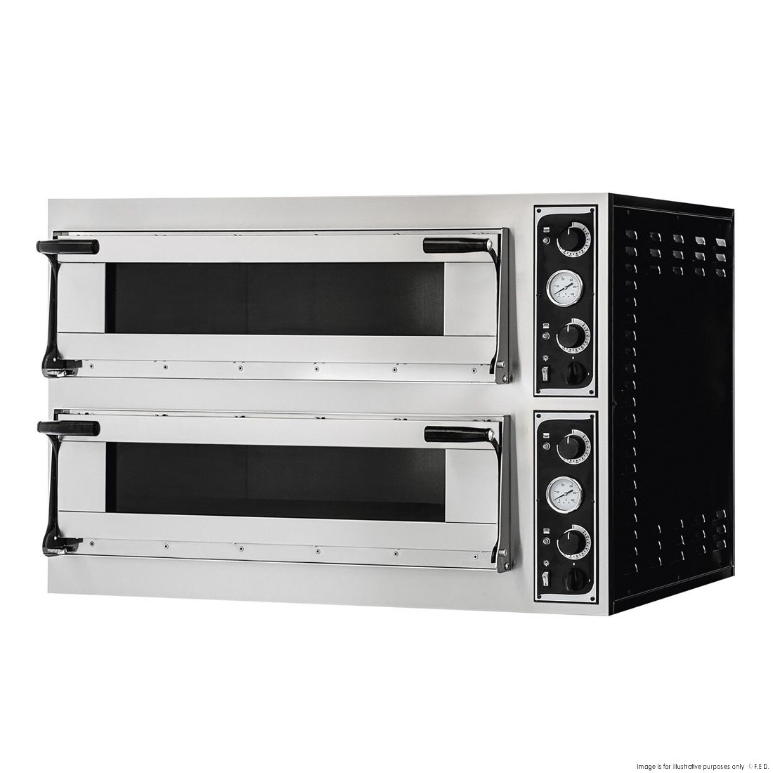 BakerMax Prisma Food Pizza Ovens Double Deck 12 X 35Cm TP-2-SD