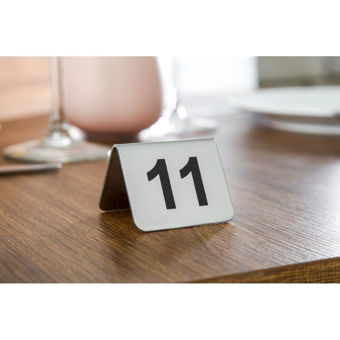 Olympia Stainless Steel Table Numbers 11-20 (10 Pack) - U047