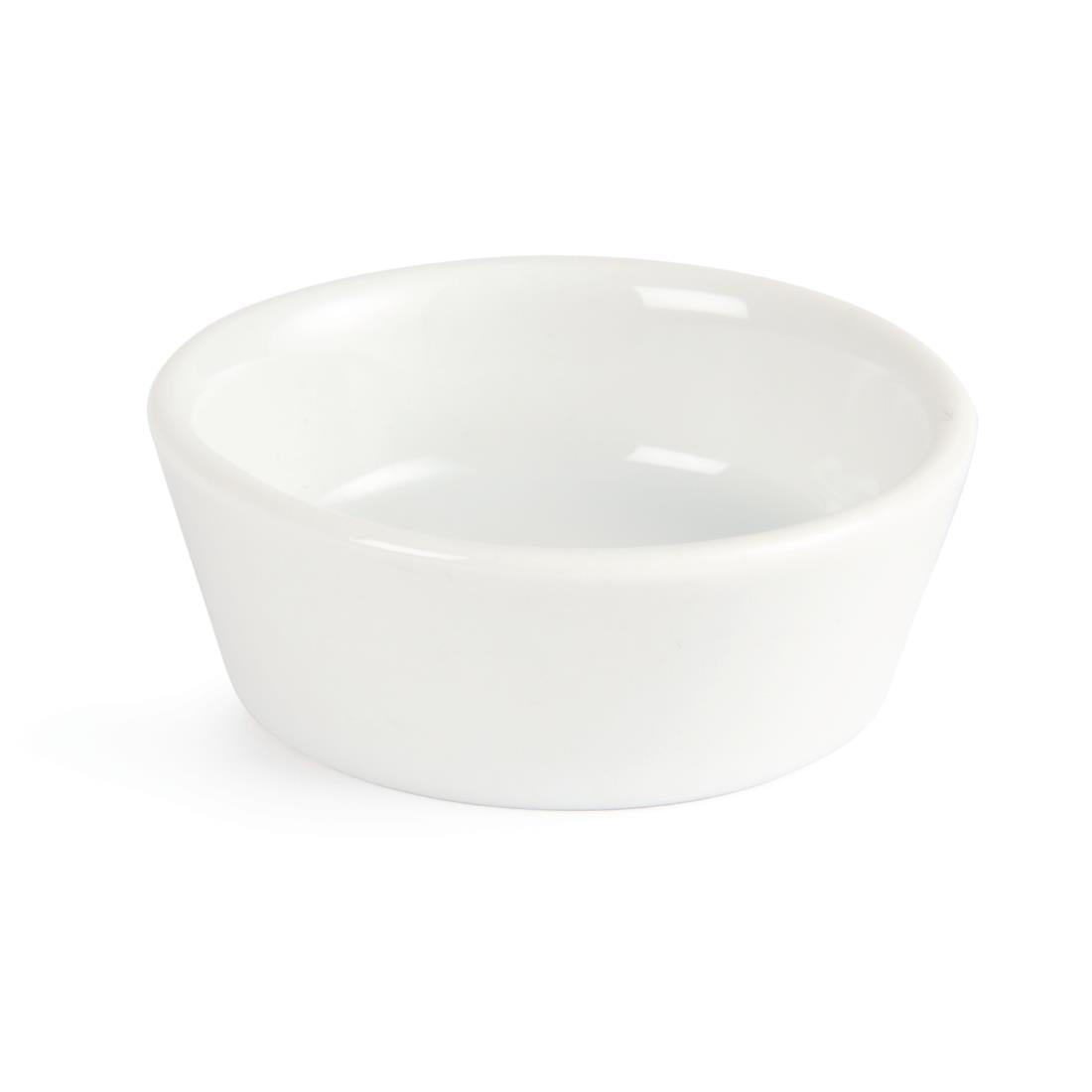 Olympia Whiteware Sloping Edge Bowls 50mm (12 Pack) - U161