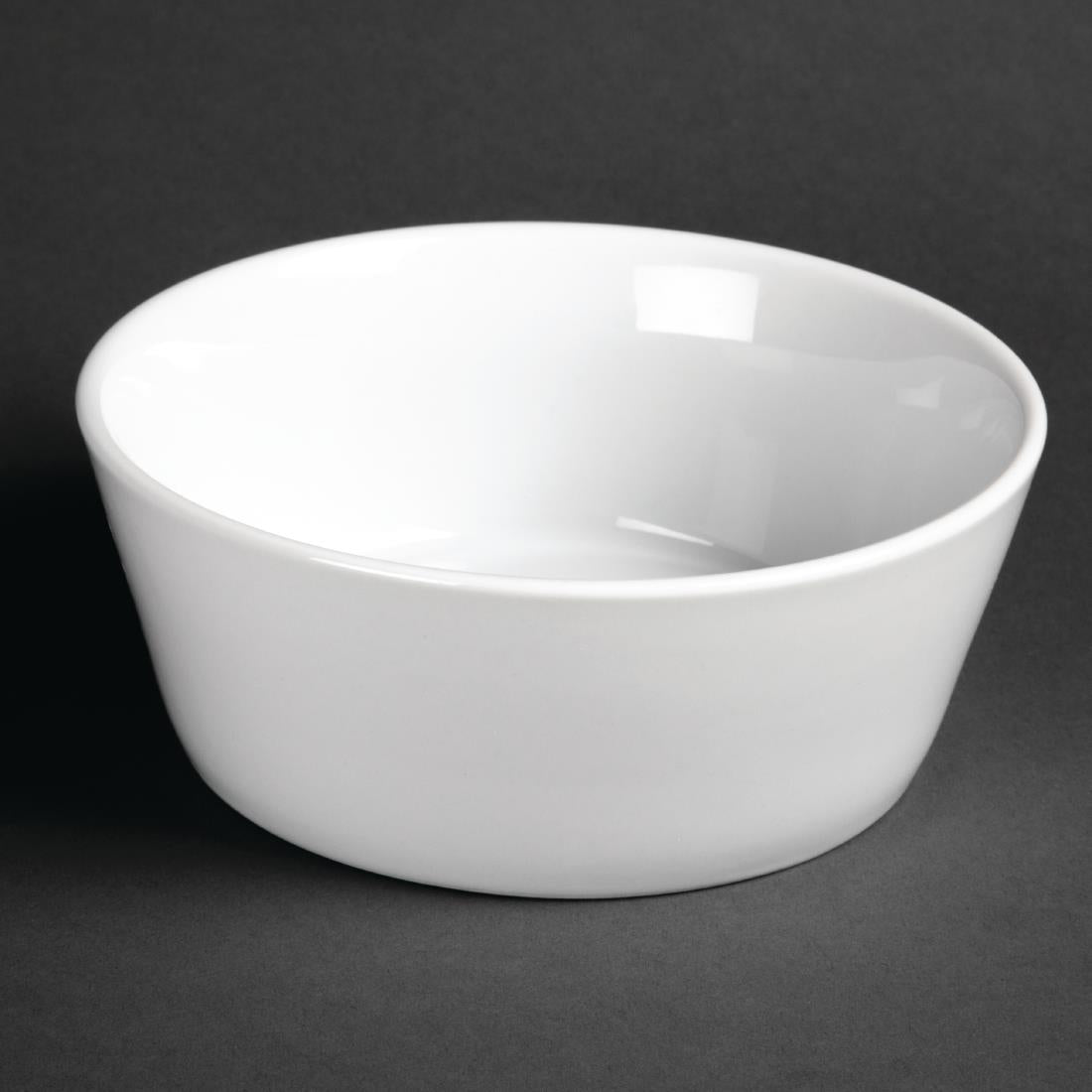 Olympia Whiteware Sloping Edge Bowls 150mm (12 Pack) - U164