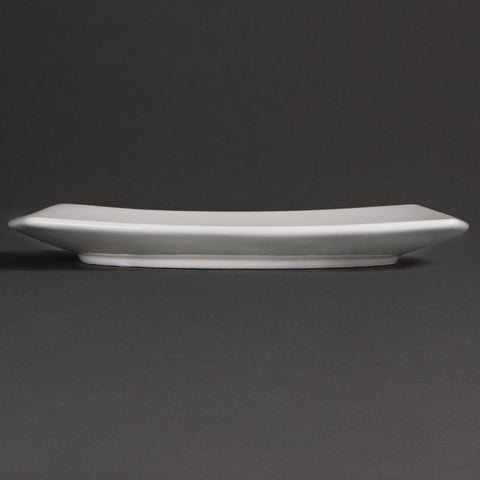 Olympia Whiteware Rounded Square Plates 240mm (12 Pack) - U170