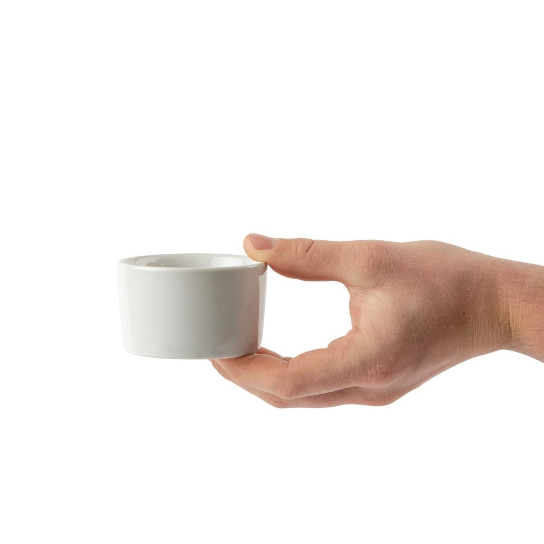 Olympia Whiteware Contemporary Ramekins 80mm (12 Pack) - U177