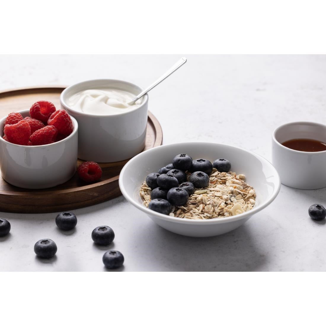 Olympia Whiteware Oatmeal Bowls 150mm 300ml (12 Pack) - CB475