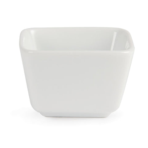 Olympia Whiteware Tall Square Mini Dishes 75mm (12 Pack) - U178